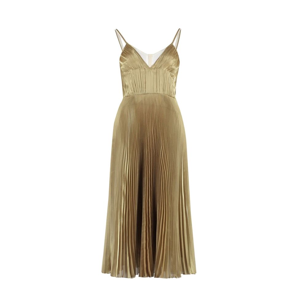 Robe de cocktail Prada en polyester doré