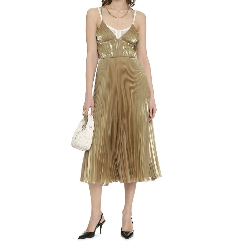 Robe de cocktail Prada en polyester doré