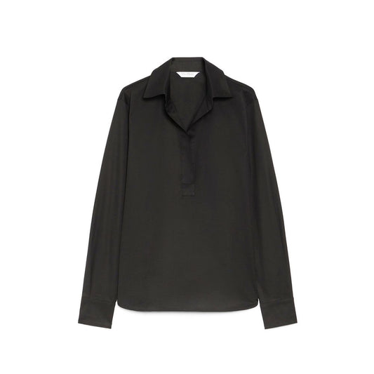 Camicia in cotone nero Max Mara