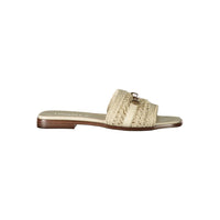 Twinset Beige Leather Women's Sandal