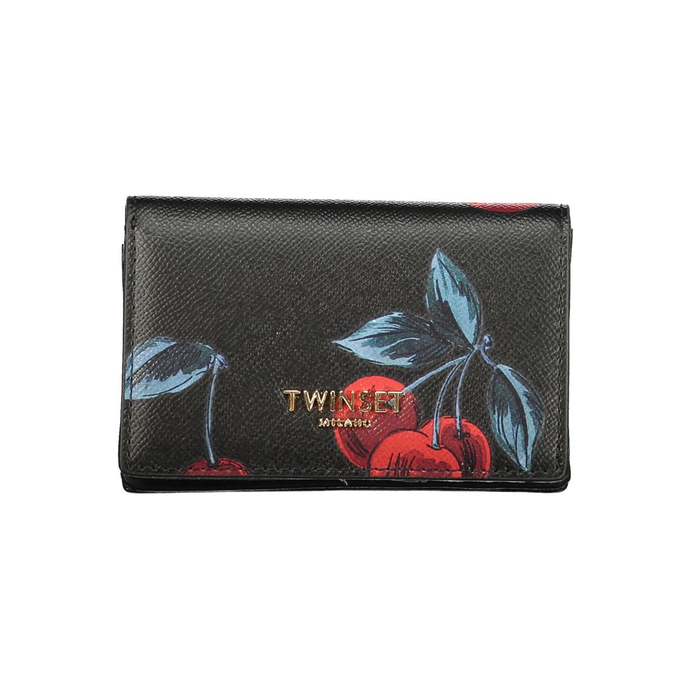 Twinset Noir Polyuréthane Femme Portefeuille