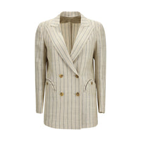 Blazé Milano Beige Linen Blazer