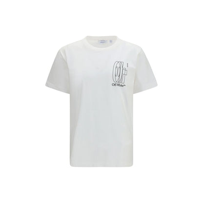 T-Shirt Off-White in cotone bianco