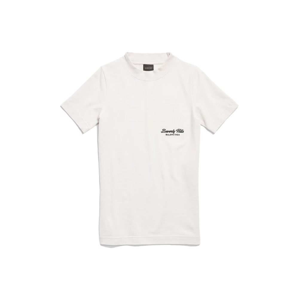 T-shirt Balenciaga en coton blanc