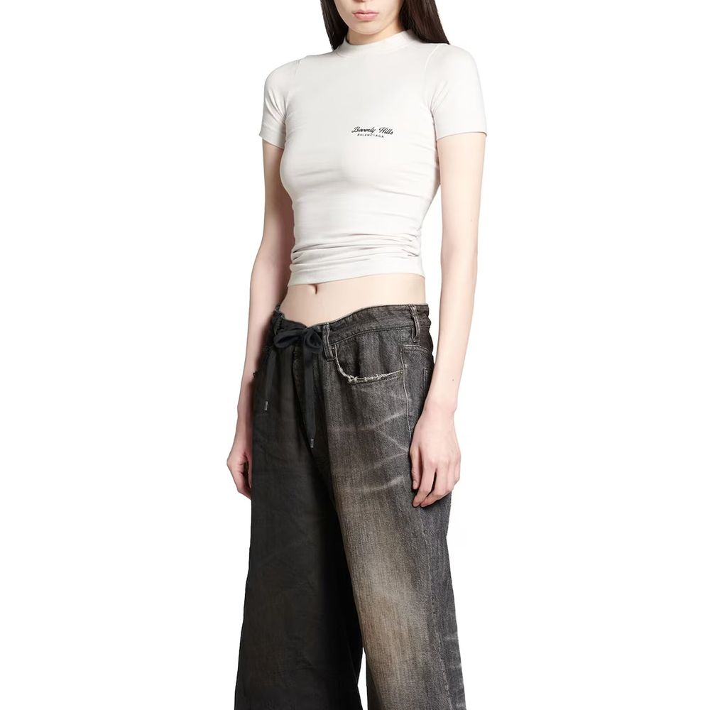 T-shirt Balenciaga en coton blanc