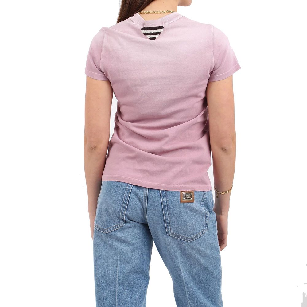 T-shirt en coton multicolore Prada