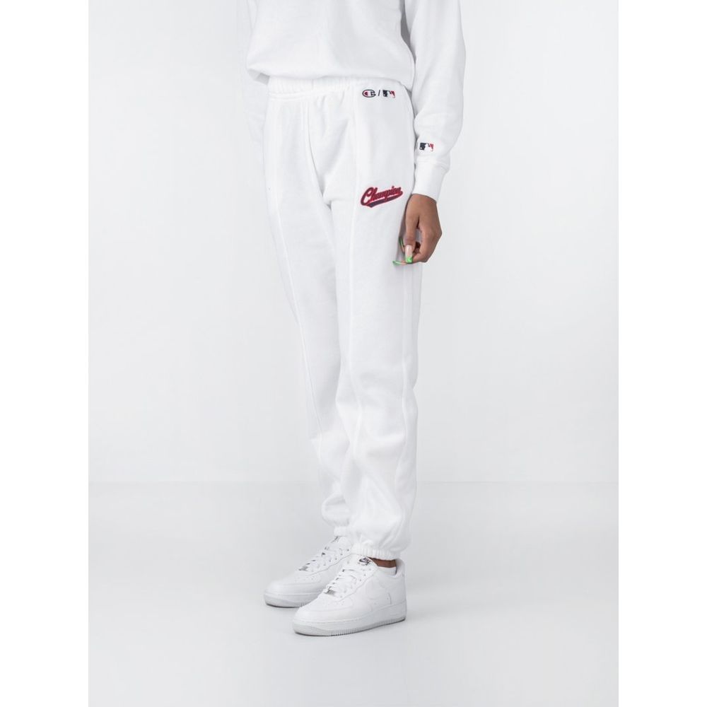 Champion White Cotton Joggers (Workout Pants)
