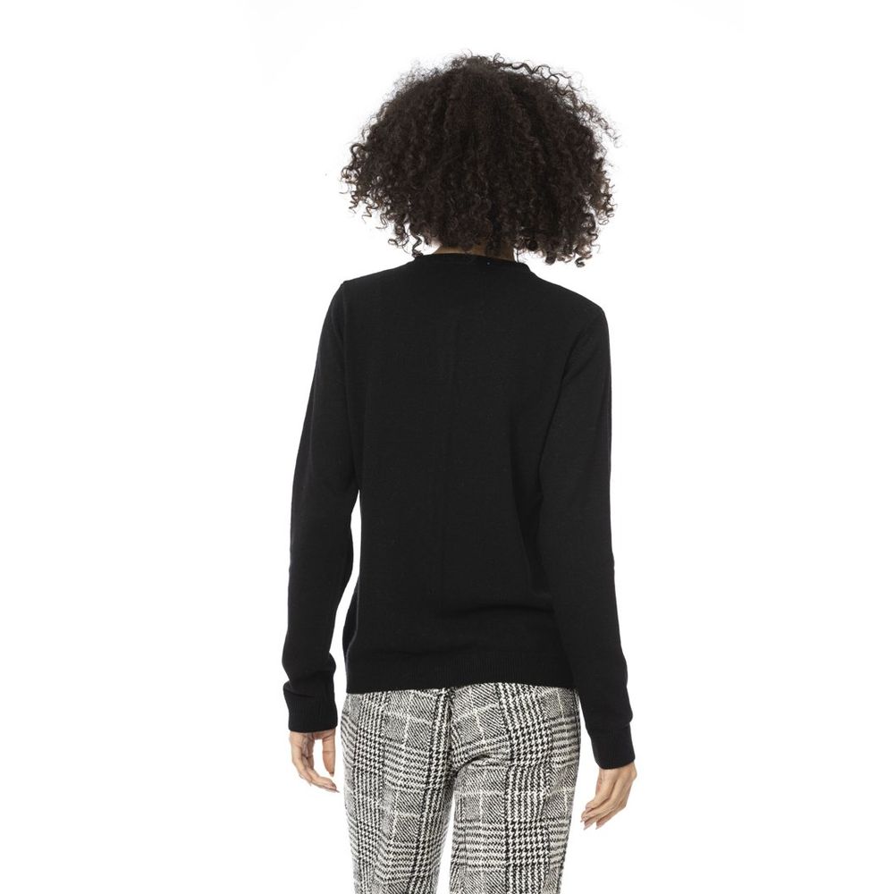 Baldinini Trend Gray Wool Cardigan