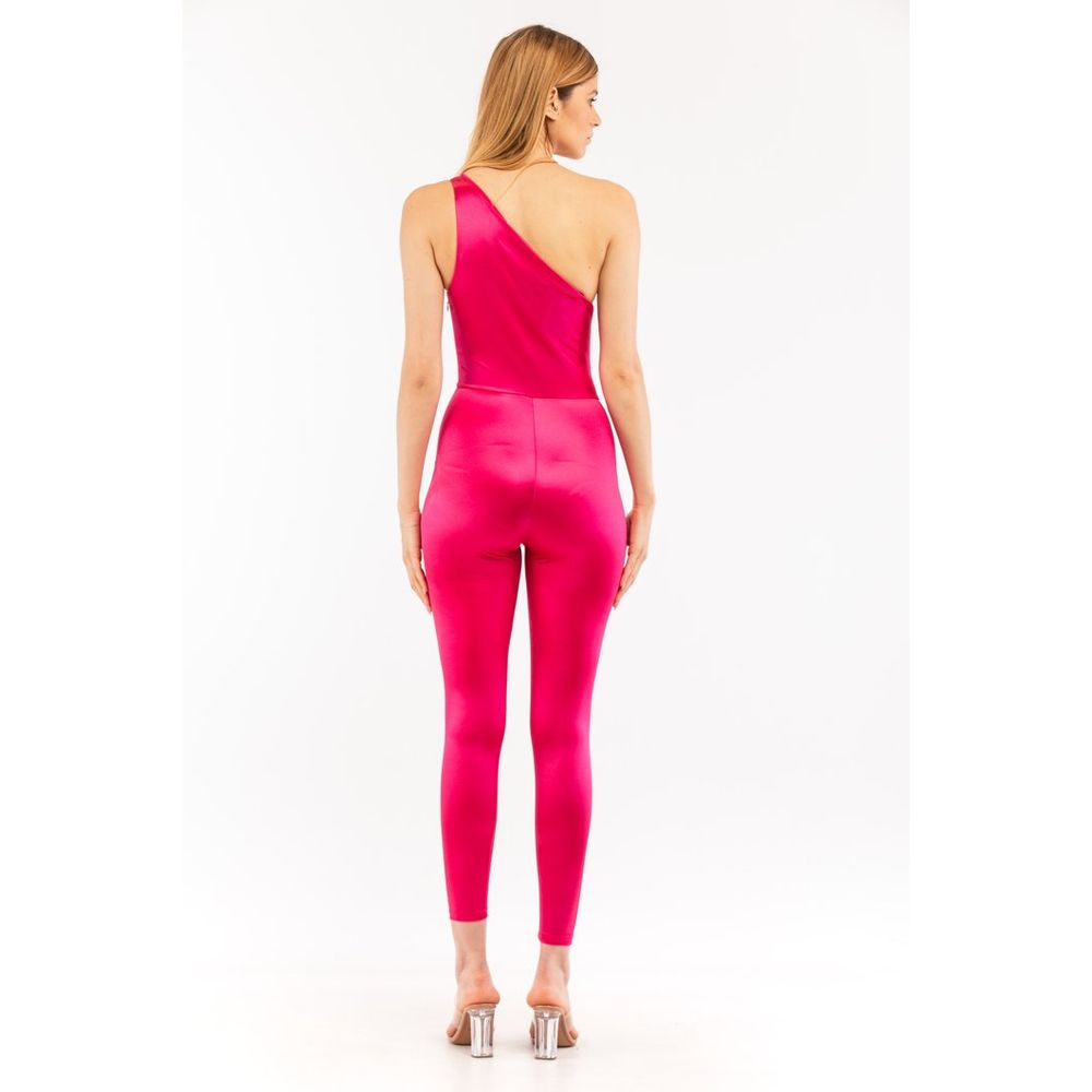 Combinaison en polyamide rose Elisabetta Franchi