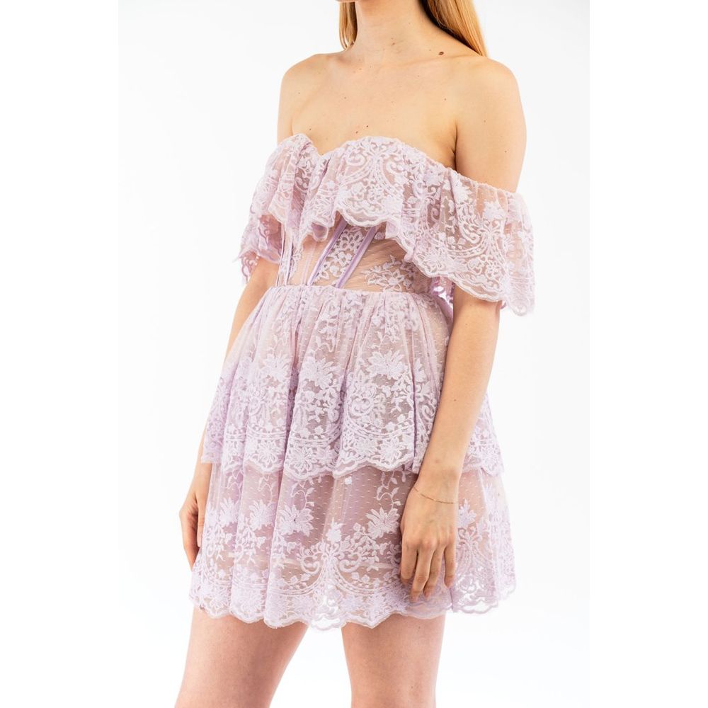 Robe Décontractée Elisabetta Franchi en Polyamide Bleu Clair