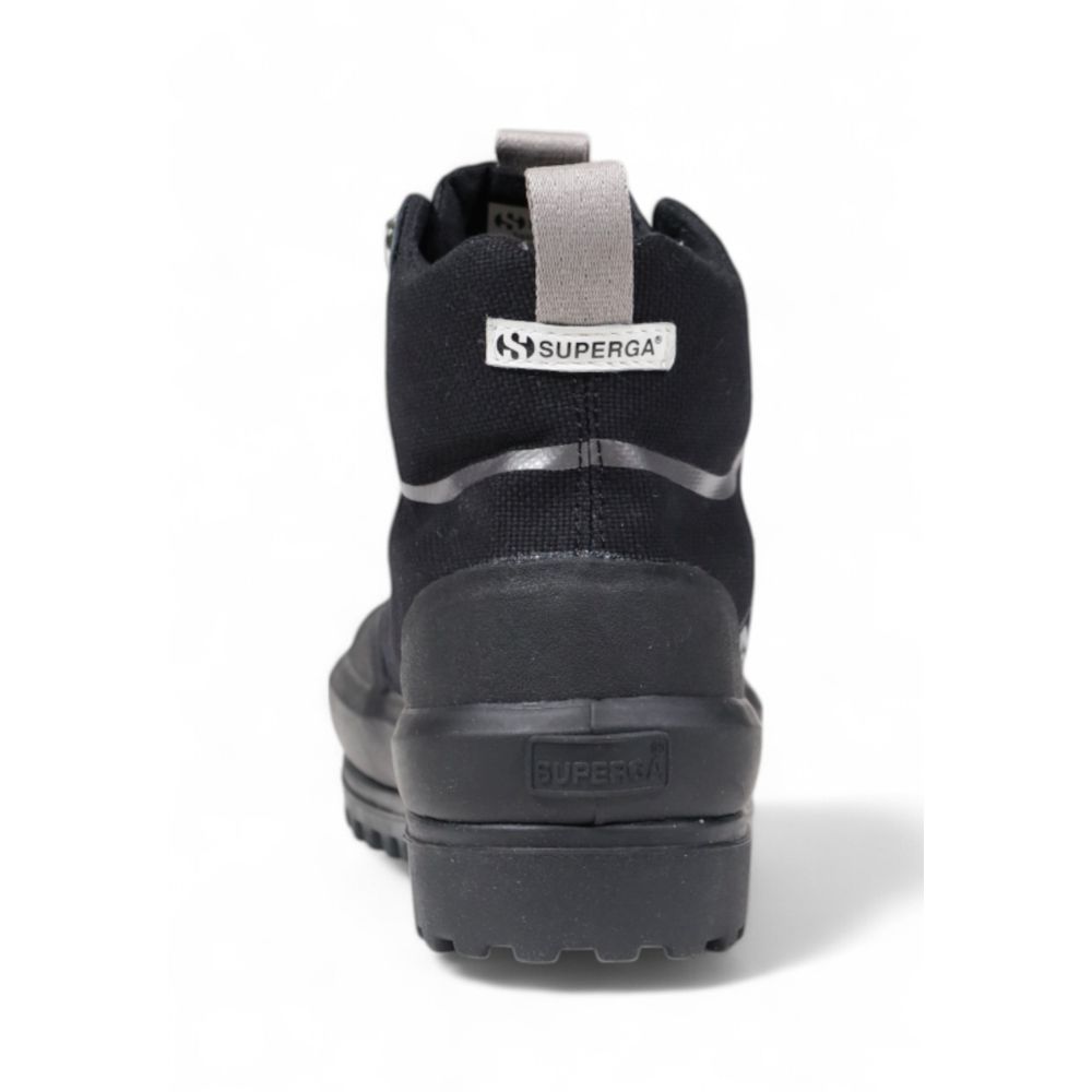 Baskets athlétiques Superga en tissu noir