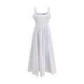 Vestido casual de algodón blanco Max Mara