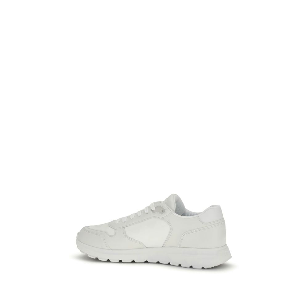 Baskets sportives Prada en polyamide recyclé blanc