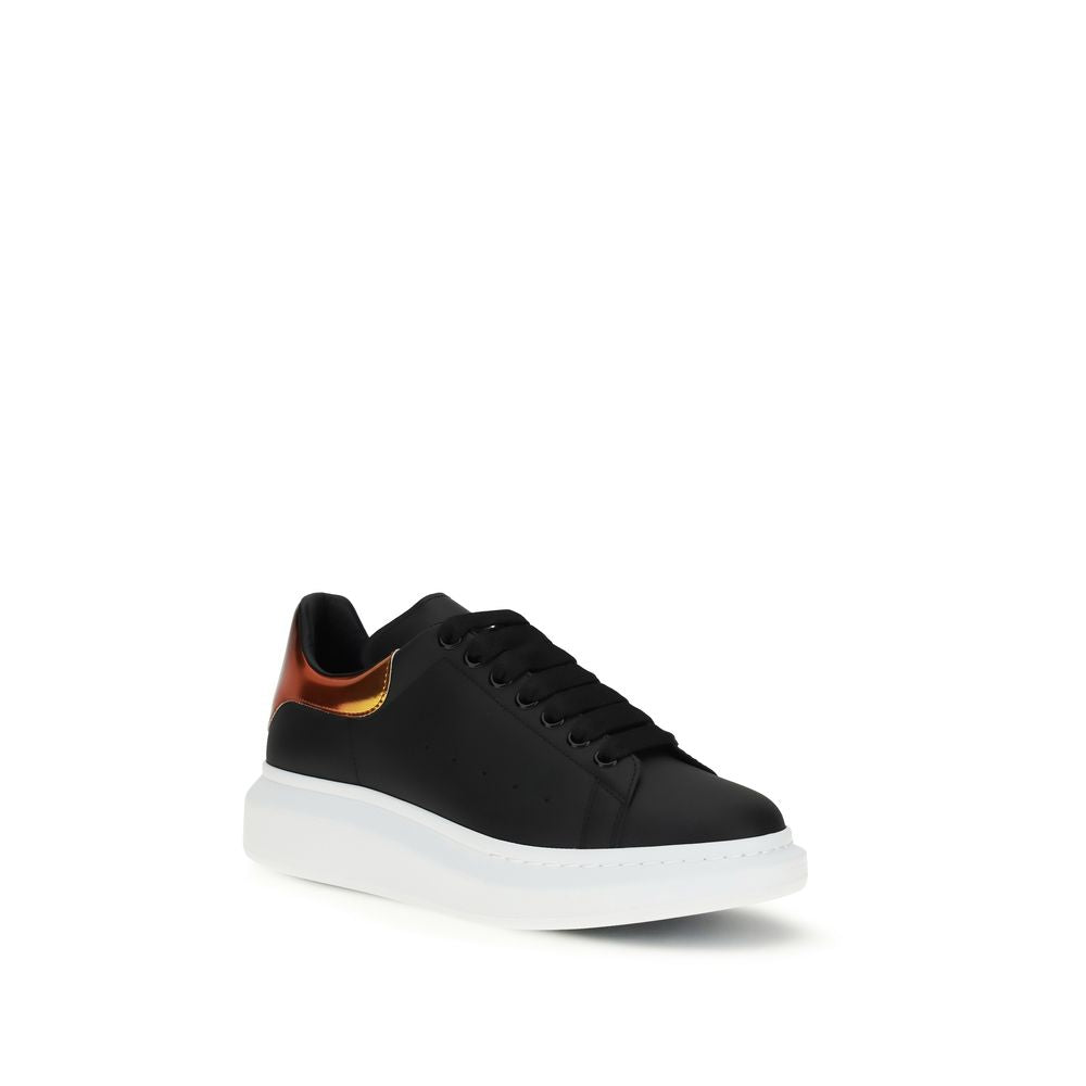 Baskets plateforme en cuir de veau noir Bos Taurus Alexander McQueen