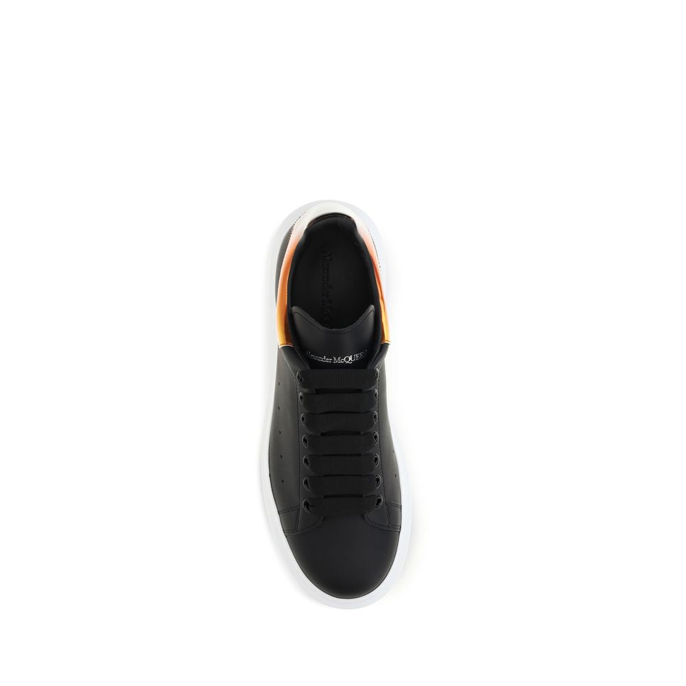 Baskets plateforme en cuir de veau noir Bos Taurus Alexander McQueen