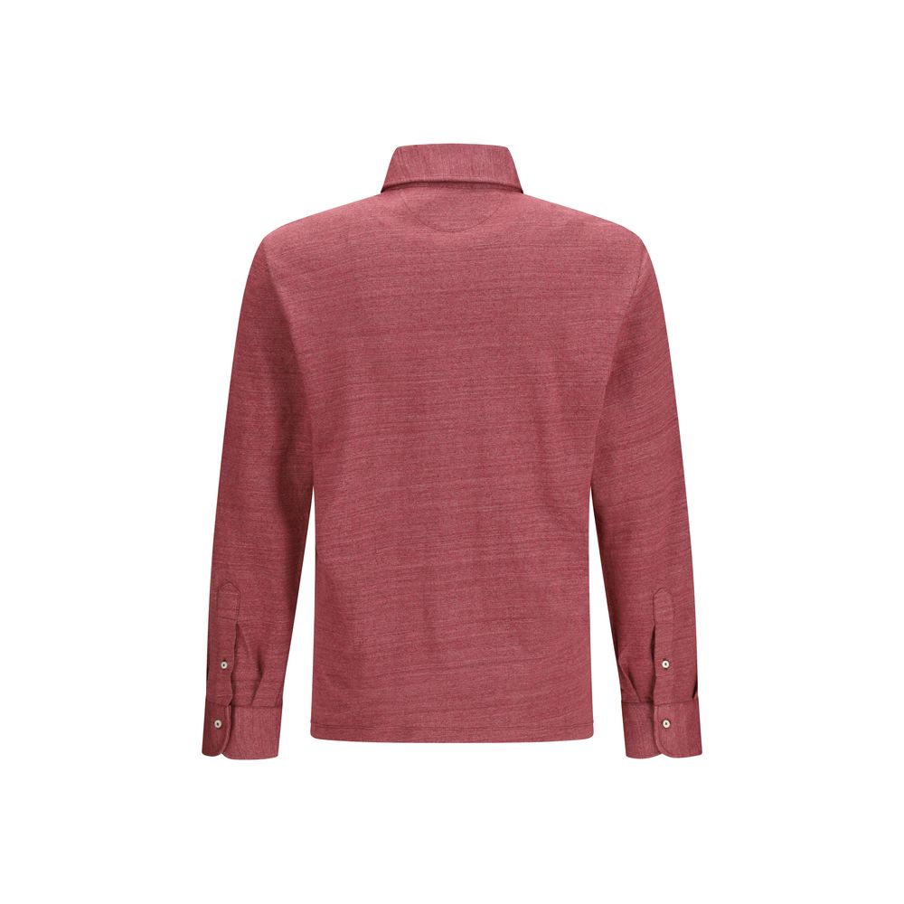 Polo in lino multicolor Brunello Cucinelli