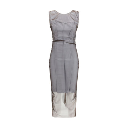 Maison Margiela Abito Casual Marrone in Poliammide
