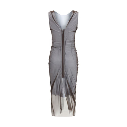 Maison Margiela Abito Casual Marrone in Poliammide