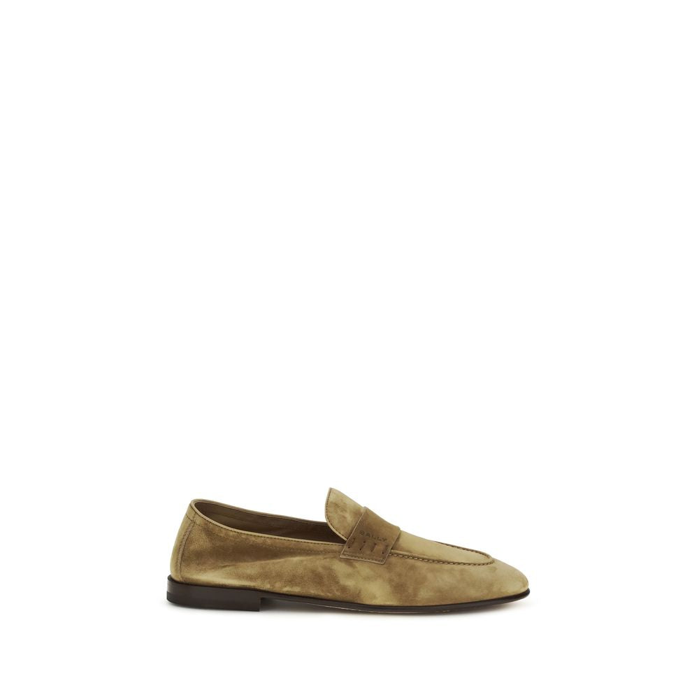 Mocassini slip-on Bally in pelle di vitello beige Bos Taurus
