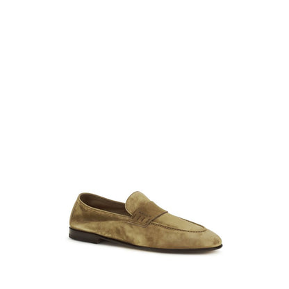 Mocassini slip-on Bally in pelle di vitello beige Bos Taurus