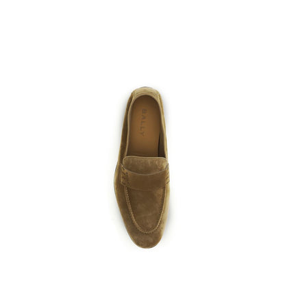 Mocassini slip-on Bally in pelle di vitello beige Bos Taurus