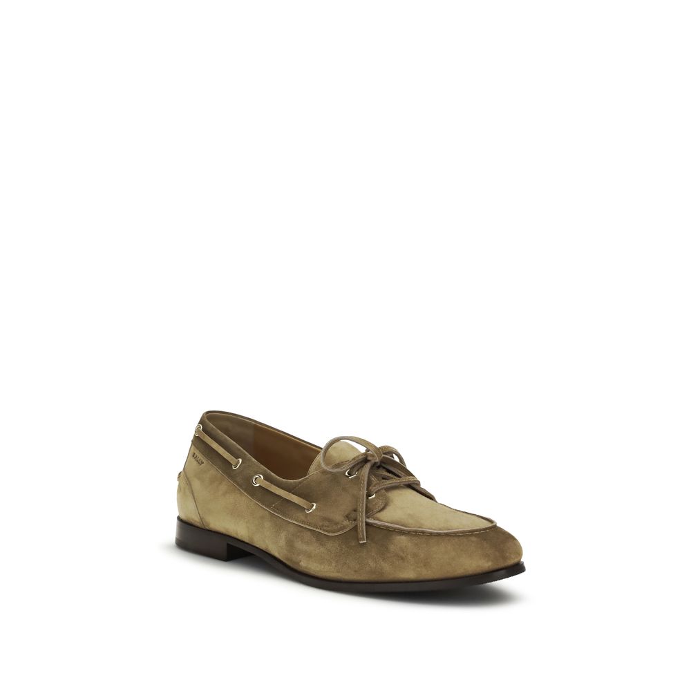Mocassini Bally Slip-On in Pelle di Bufalo Beige