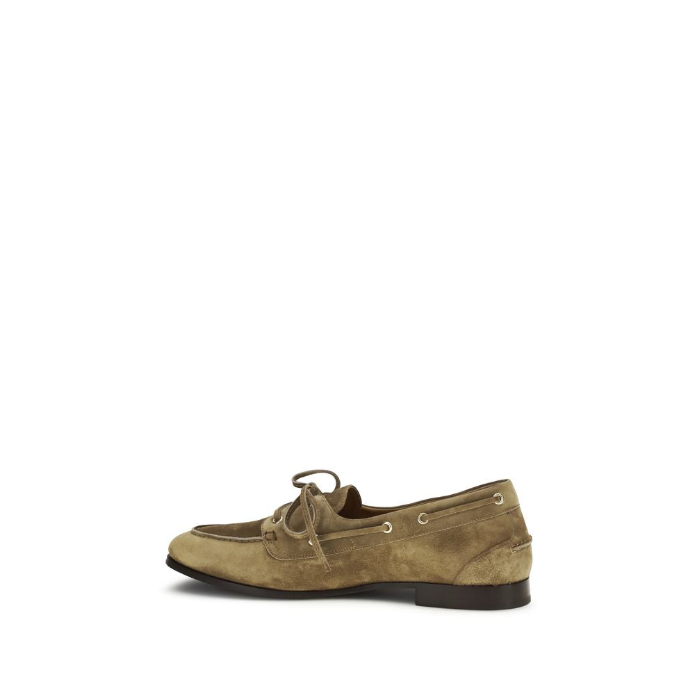 Mocassini Bally Slip-On in Pelle di Bufalo Beige