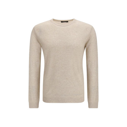 Maglione in cashmere beige Aragona