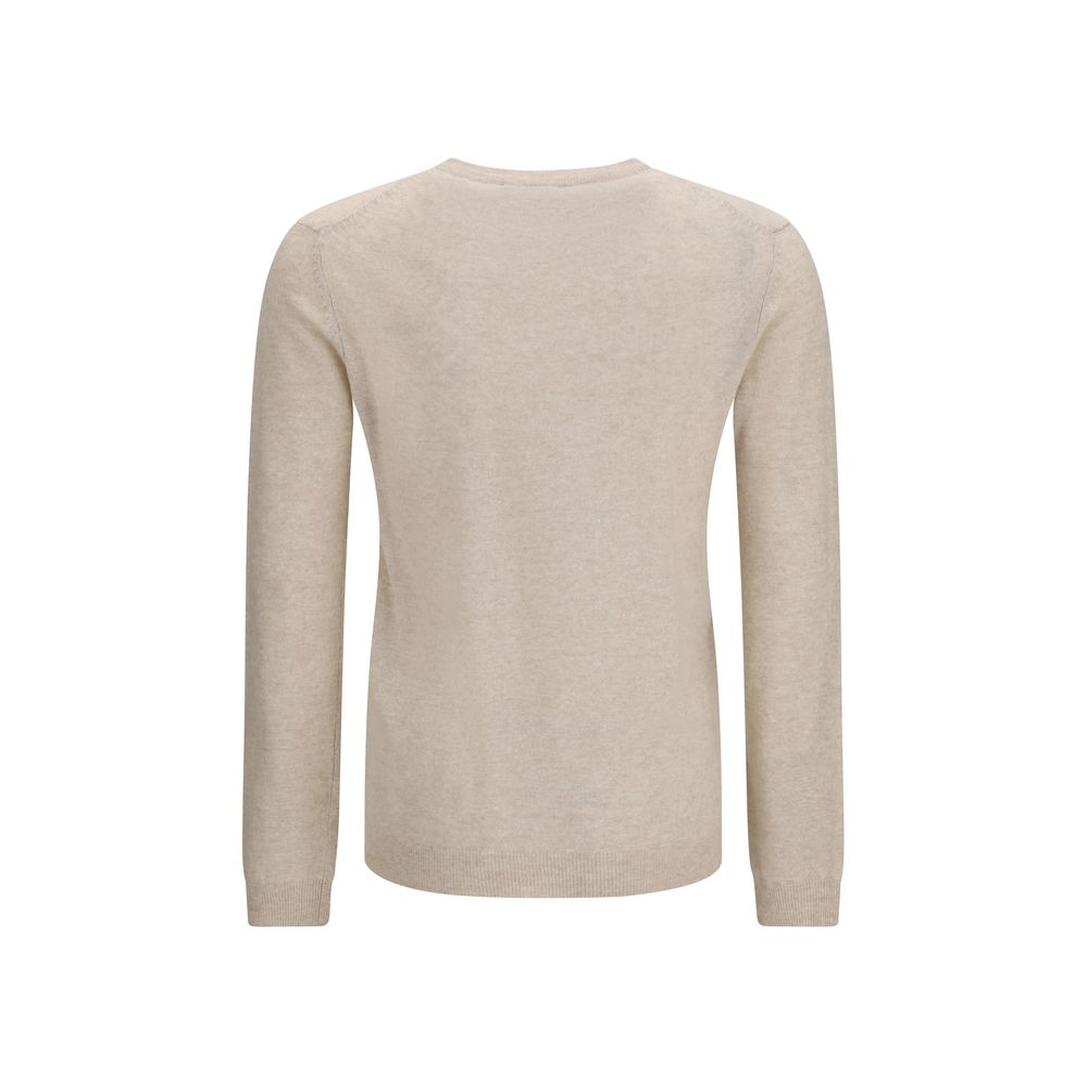 Maglione in cashmere beige Aragona