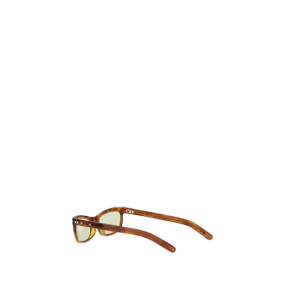 Occhiali da sole Valentino Garavani in acetato marrone