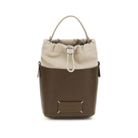 Sac seau Maison Margiela en cuir de veau marron Bos Taurus