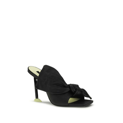 Mules Givenchy nere in agnello (Ovis Aries Aries)