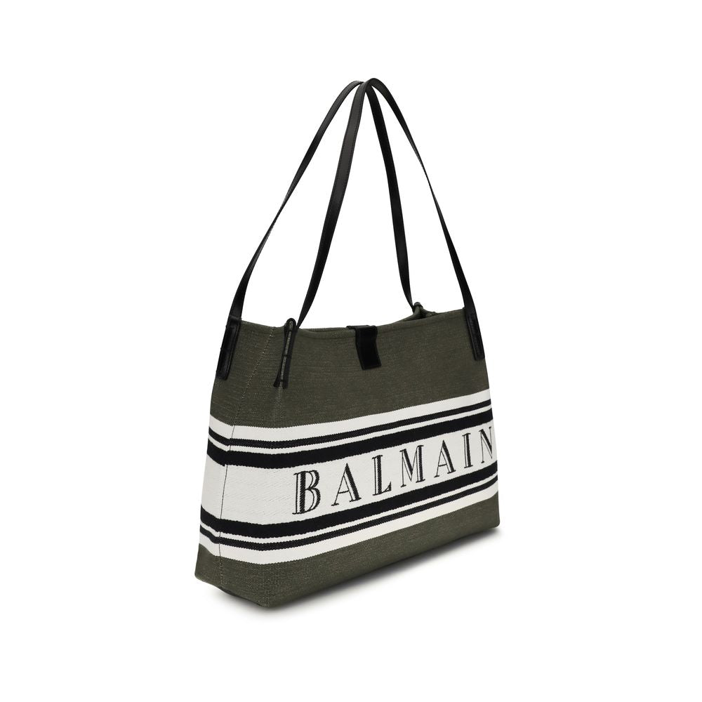 Borsa a Spalla Balmain Nera in Cotone