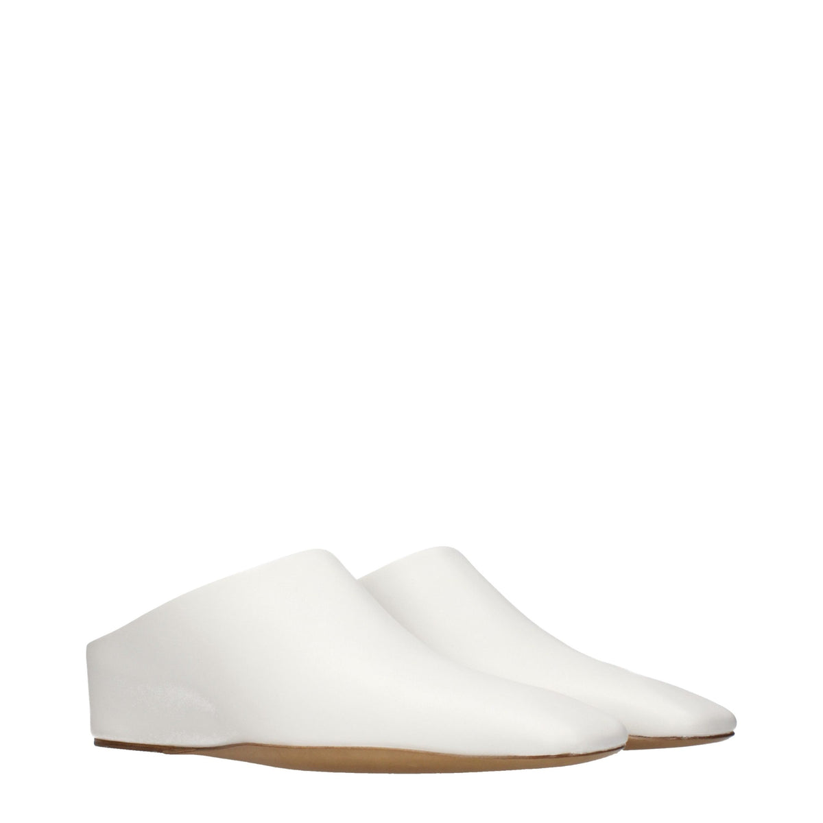 Ciabatte Jil Sander in pelle bianca