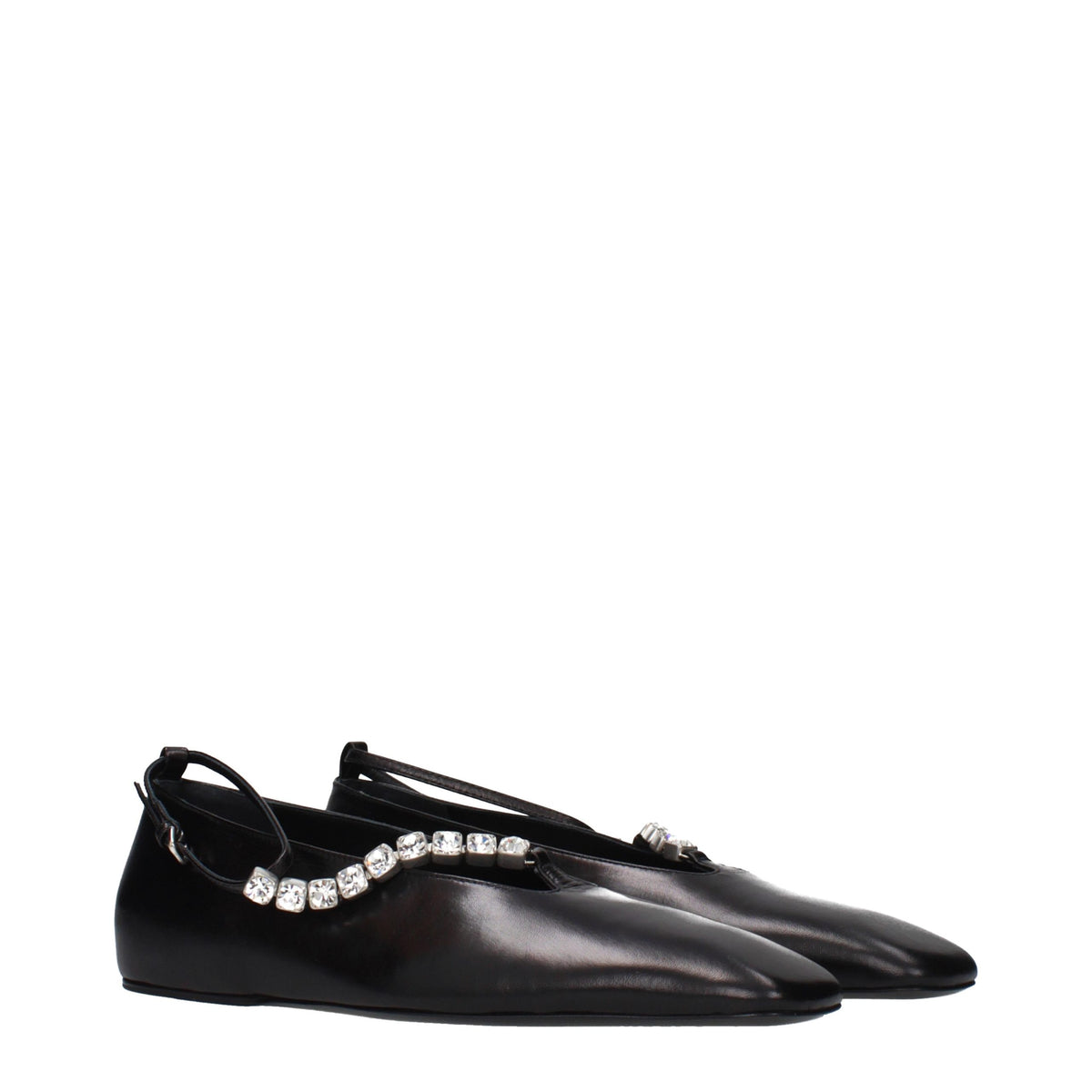 Ballerine Jil Sander in pelle nera