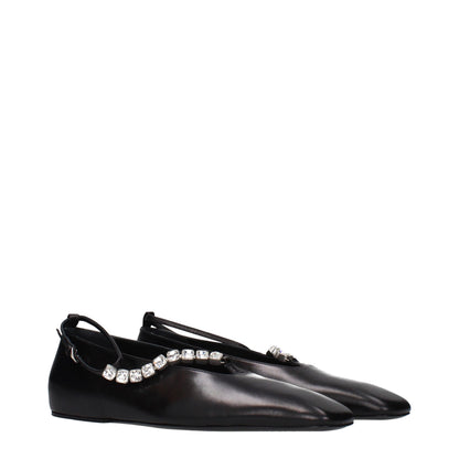 Ballerine Jil Sander in pelle nera