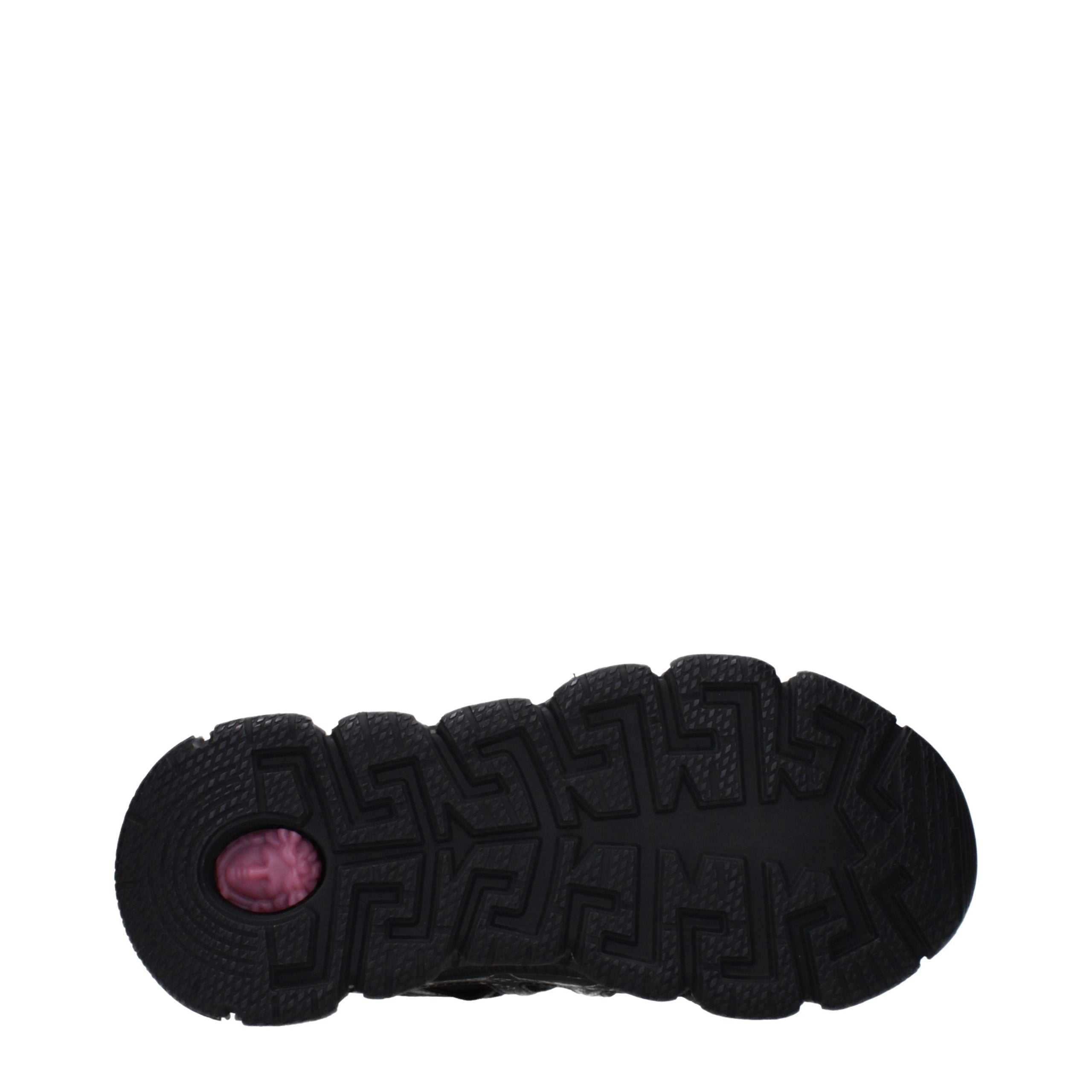 Sneakers sportive in tessuto nero Versace