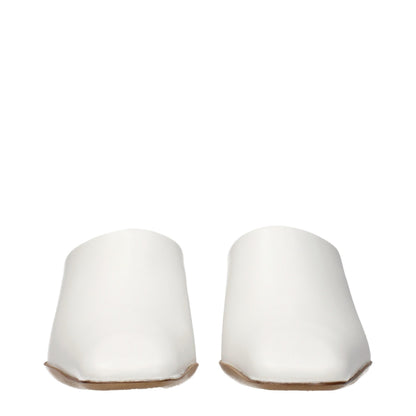 Ciabatte Jil Sander in pelle bianca