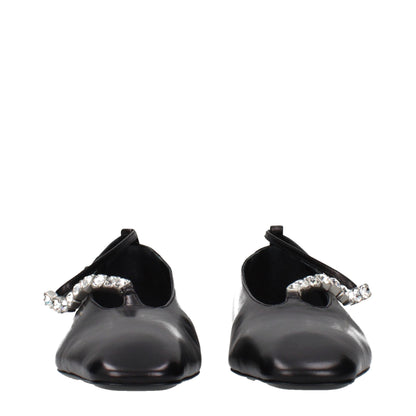Ballerine Jil Sander in pelle nera
