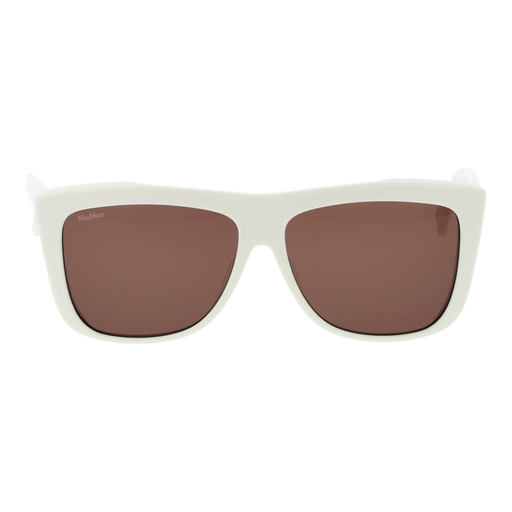 Occhiali da sole Max Mara in acetato bianco