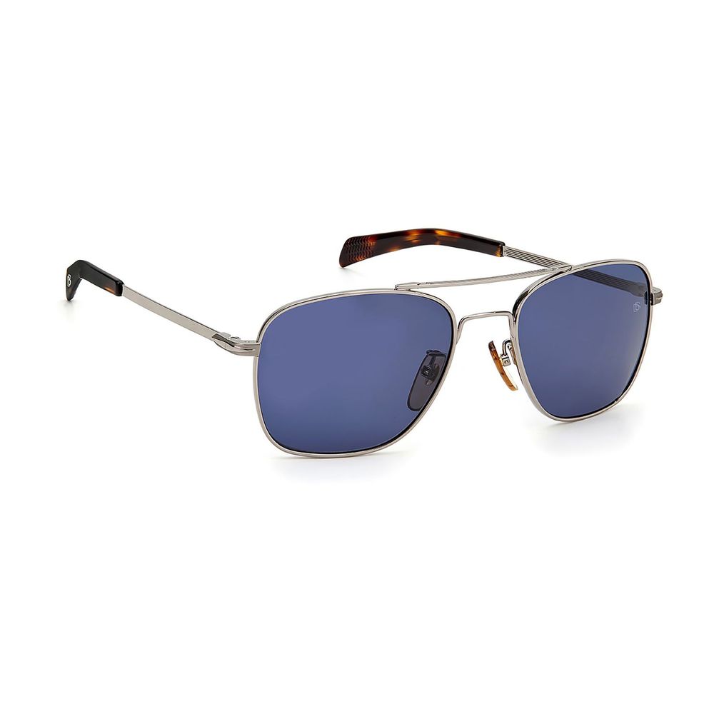 David Beckham Gray Metal Sunglasses