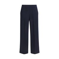 Pantaloni casual in poliestere blu Avenue Montaigne