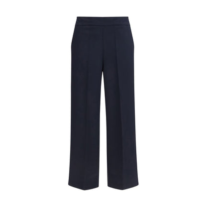 Pantaloni casual in poliestere blu Avenue Montaigne