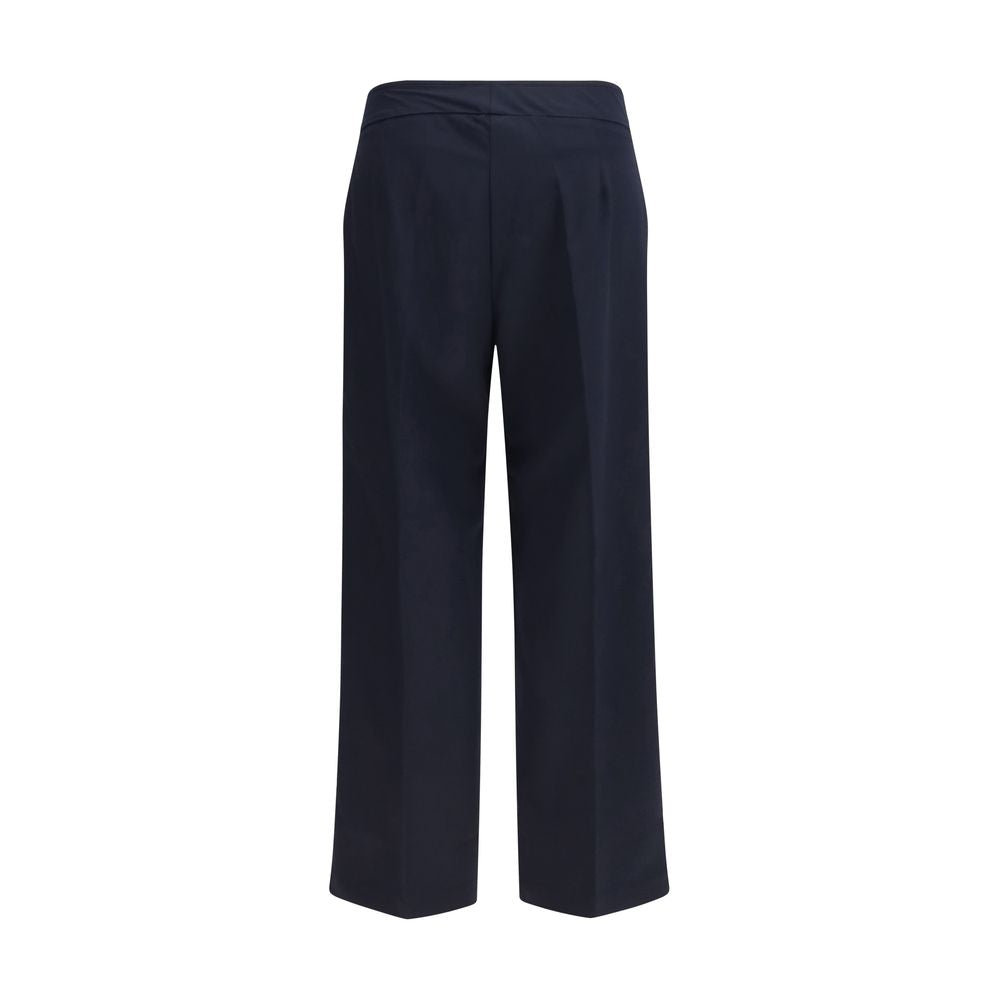 Pantaloni casual in poliestere blu Avenue Montaigne