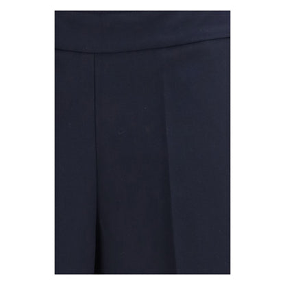 Pantaloni casual in poliestere blu Avenue Montaigne