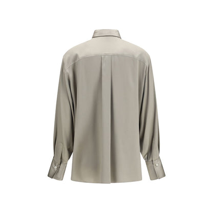 Chemise en soie bicolore Brunello Cucinelli