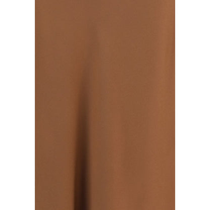 Jupe midi Brunello Cucinelli en acétate marron