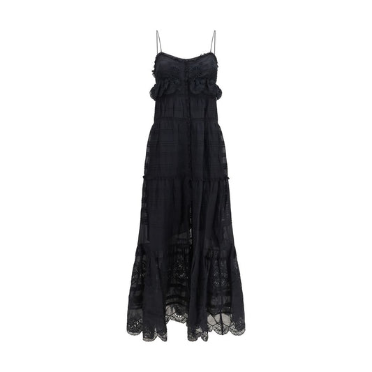 Isabel Marant Étoile Vestito Casual Nero in Cotone