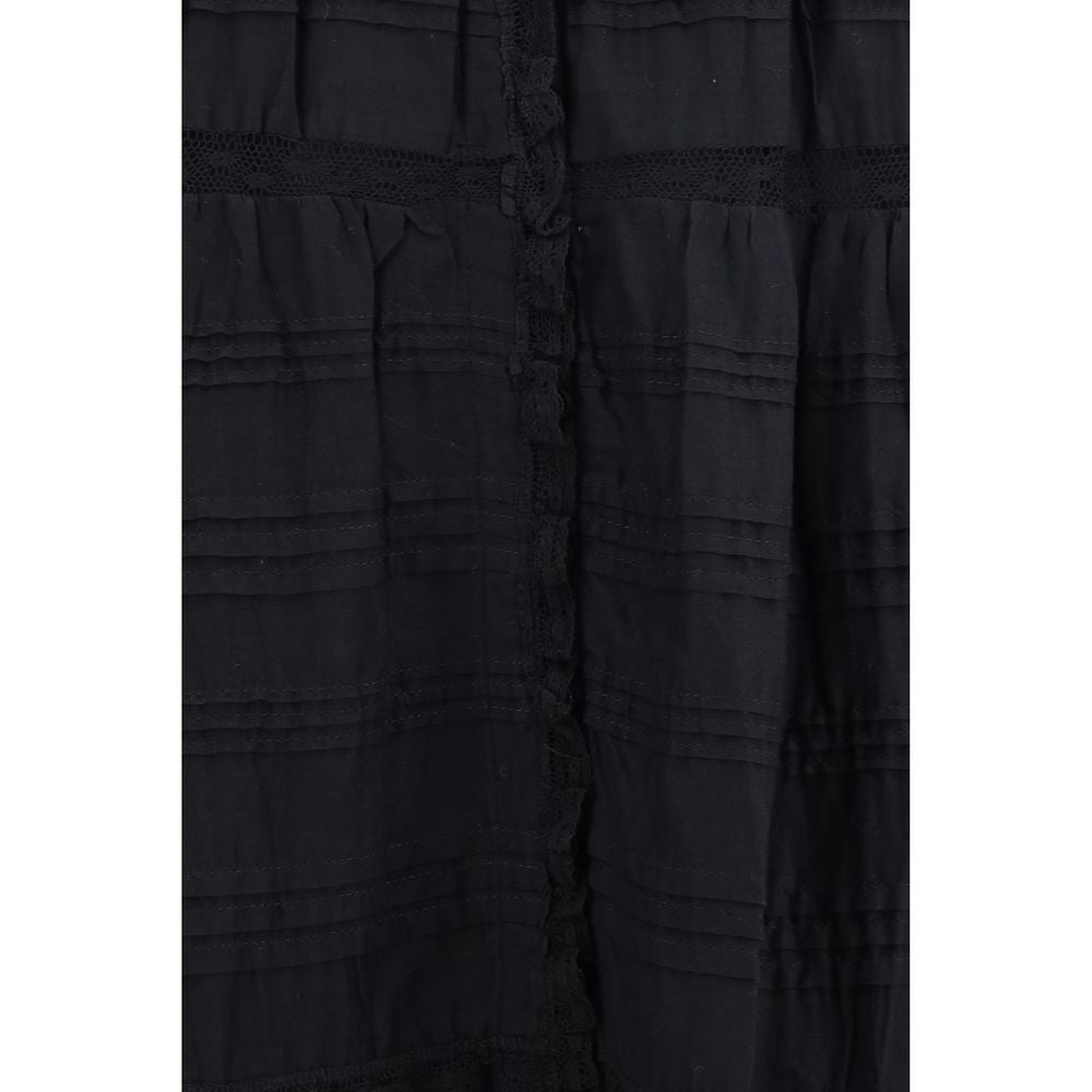 Isabel Marant Étoile Black Cotton Casual Dress