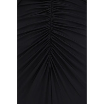Robe de cocktail Self-Portrait en viscose noire